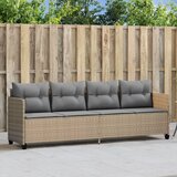 Maison Chic Ležalnik - Sončna ležalnik z blazinami bež poli ratan, (22043237) | Shoptok.si