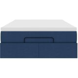 vidaXL Otomanski okvir kreveta s madraca plavi 120x190 cm od tkanine | shoptok.hr