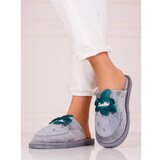SHELOVET Insulated women's slippers gray Cene