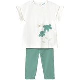 Mayoral komplet 2v1 (majica, dolge hlače) emerald | Shoptok.si