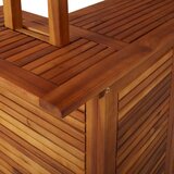 vidaXL Vrtni barski stol s krovom 113x106x217 cm bagremovo drvo | shoptok.hr