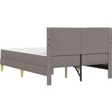  Okvir za krevet Sivo-smeđa 160 x 200 cm Poliester | shoptok.hr
