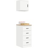  Garažni ormarići 2 kom bijeli od konstruiranog drva | shoptok.hr