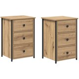  Noćni ormar s ladicama 2 pcs Smeđa 40 x 36 x 60 cm | Eponuda.com