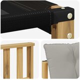  Set vanjskih sofa Čvrsto drvo akacije i Textilene | shoptok.hr