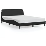 Furnova Posteljni okvir z vzglavjem črn 140x190 cm umetno usnje, (21940000) | Shoptok.si