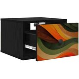  Wall-mounted noćni ormarić BONN Crni hrast 36 x 33 x 25 cm | shoptok.hr