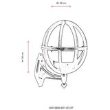 Opviq Vanjska zidna lampa BAP-68080-BSY-M3-OP, 34 cm, IP65, E27, Crna | Eponuda.ba