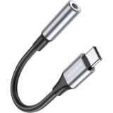 USB audio adapter Type-C to 3.5mm BOROFONE BV16 digital audio converter metal gray | Eponuda.ba