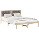  Konstrukcija postelje z vzglavjem Taupe 150 x 200 cm blago, (5000084709) | Shoptok.si