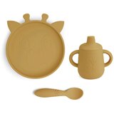 Nuuro Set za jelo Elke, Silikonski, Dusty Yellow Cene