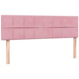 Box Spring krevet s madracem ružičasti 140x220 cm baršun | shoptok.hr