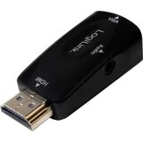 Logilink CV0107 adapter [1x moški konektor HDMI - 1x ženski konektor VGA] črna, (20430125) | Shoptok.si