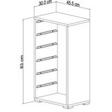 Hanah home višenamenska polica bronz 6N white pink | ePonuda.com