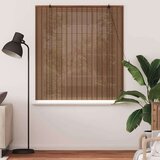 vidaXL Zavese in rolete z zavesami Rjava 140 x 160 cm Bambus | Shoptok.si
