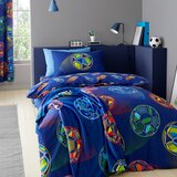 Catherine Lansfield Plava deka za bebe od mikropliša 130x170 cm Bright Football – | shoptok.hr