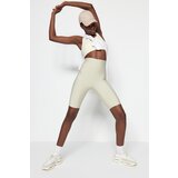 Trendyol Sports Leggings - Beige - High Waist | shoptok.hr