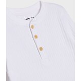Sinsay Pamučna majica dugih rukava s Henley izrezom | shoptok.hr