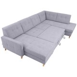 Lesnina-XXXL sedežna garnitura lars, obl. u, siva, ležišče, predal | Shoptok.si