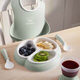 BABYBJORN komplet jedilni set Powder Green | Shoptok.si