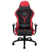 Stolica STC-A-L-BR Alcantara L Black/Red