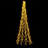  LED božićno drvce 285 cm 1550 LED lampica Topla bijela Čelik - 285 cm | shoptok.hr