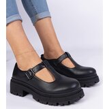 Gemre Black platform faux leather shoes Belever | shoptok.hr
