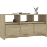 TV ormarić boja hrasta 102 x 37,5 x 52,5 cm konstruirano drvo Bež | Shoptok.si