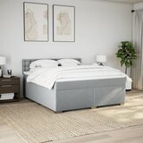  Krevet s oprugama i madracem svjetlosivi 180x200 cm od tkanine | shoptok.hr