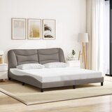 Okvir kreveta s LED-om bez madraca Hvar Taupe 180x200 cm tkanina | shoptok.hr
