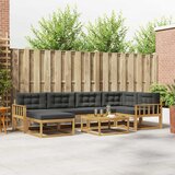  Set vanjskih sofa 7 kom. Bijela i antracit | shoptok.hr