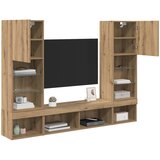 TV zidne jedinice s LED-om Zidne 5 pcs Umjetnički hrast | shoptok.hr