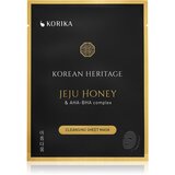 KORIKA Korean Heritage Set of 5 Cleansing Face Sheet Masks set maski za lice ima povoljniju cijenu Jeju honey & AHA - BHA complex sheet mask (za savrš | shoptok.hr