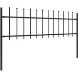  Vrtna ograda Woerden s vrhom koplja čelik 181x60 cm crna | shoptok.hr