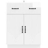  Kreveta s ladicama Bijela visokog sjaja 66 x 34,5 x 87 cm | Eponuda.ba