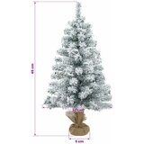 Mini božićno drvce 45 cm PVC Zelena i bijela - Zelena i bijela 45 cm bez LED svjetala | shoptok.hr