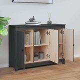  Komoda siva 100x35x74 cm trdna borovina, (20654120) | Shoptok.si