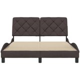  Posteljni okvir brez vzmetnice temno rjav 120x200 cm blago, (21792180) | Shoptok.si