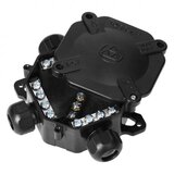 Orno Razvodna kutija hermetička crna 122x122mm 4 uvodnice IP67 SEZ | Eponuda.com