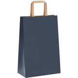  Papirnate vrećice 250 kom s ručkama plave 21x11x31 cm | shoptok.hr