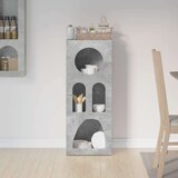  Strani šal Betonsko siva 40 x 35 x 100,5 cm Konstruiran les, (5000107831) | Shoptok.si