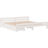  Okvir kreveta bez madraca bijeli 180x200 cm od masivne borovine | shoptok.hr