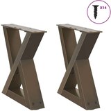  Noge kavne mize 2 kosa Naravno jeklo 30x(30-31,3) cm Jeklo Cene