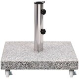  Stalak za suncobran od granita 30 kg četvrtasti sivi | shoptok.hr