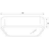  stropna svetiljka natural square 4xE27/15W/230V 45x45 cm borovina | Eponuda.com