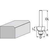 Makita profilno glodalo s ležajem R 2,3 mm, 17 mm, drška 6 mm D-48430 Cijene