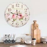  Starinski zidni sat s cvjetnim uzorkom 60 cm | shoptok.hr
