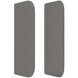  Vzglavje z ušesi temno sivo 183x16x78/88 cm blago, (20932488) | Shoptok.si