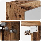  Kupaonski ormar s ogledalom Staro drvo 50 x 14,5 x 70 cm | shoptok.hr