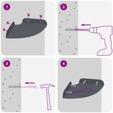  Ležeča polica s polico 2 pcs Antracit 15 x 15 x 2 cm, (5000307191) | Shoptok.si
